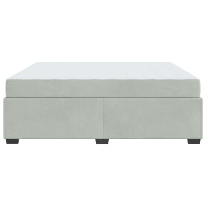 Bedframe met matras Anders Lichtgrijs 180 x 200 cm Fluweel