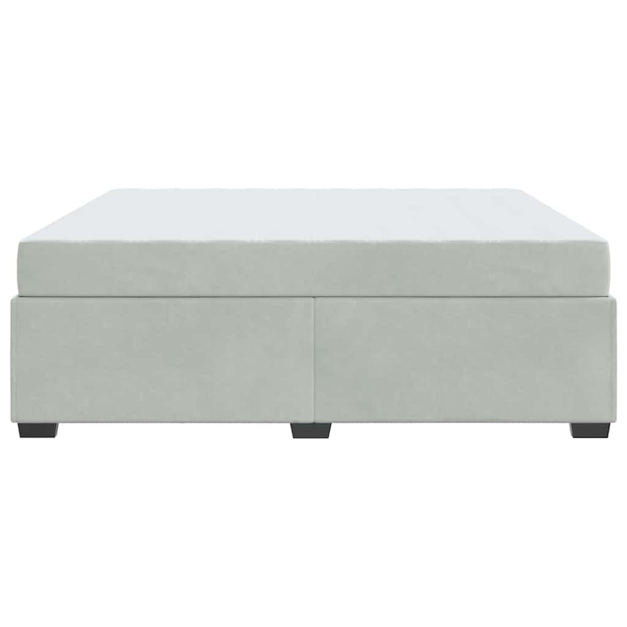 Bedframe met matras Anders Lichtgrijs 180 x 200 cm Fluweel