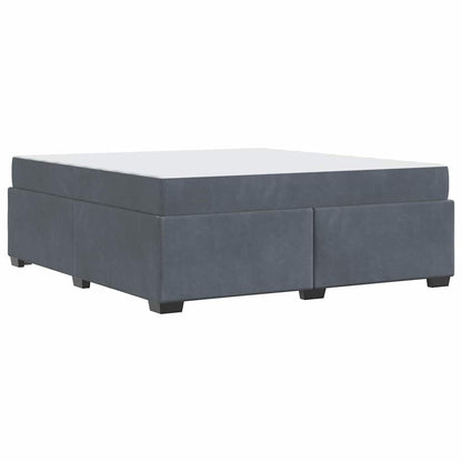 Bedframe met matras Anders Donkergrijs 180 x 200 cm Fluweel