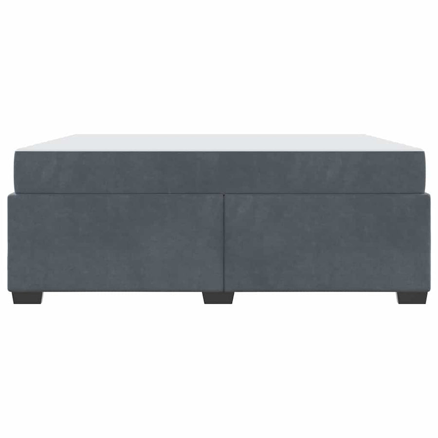Bedframe met matras Anders Donkergrijs 180 x 200 cm Fluweel
