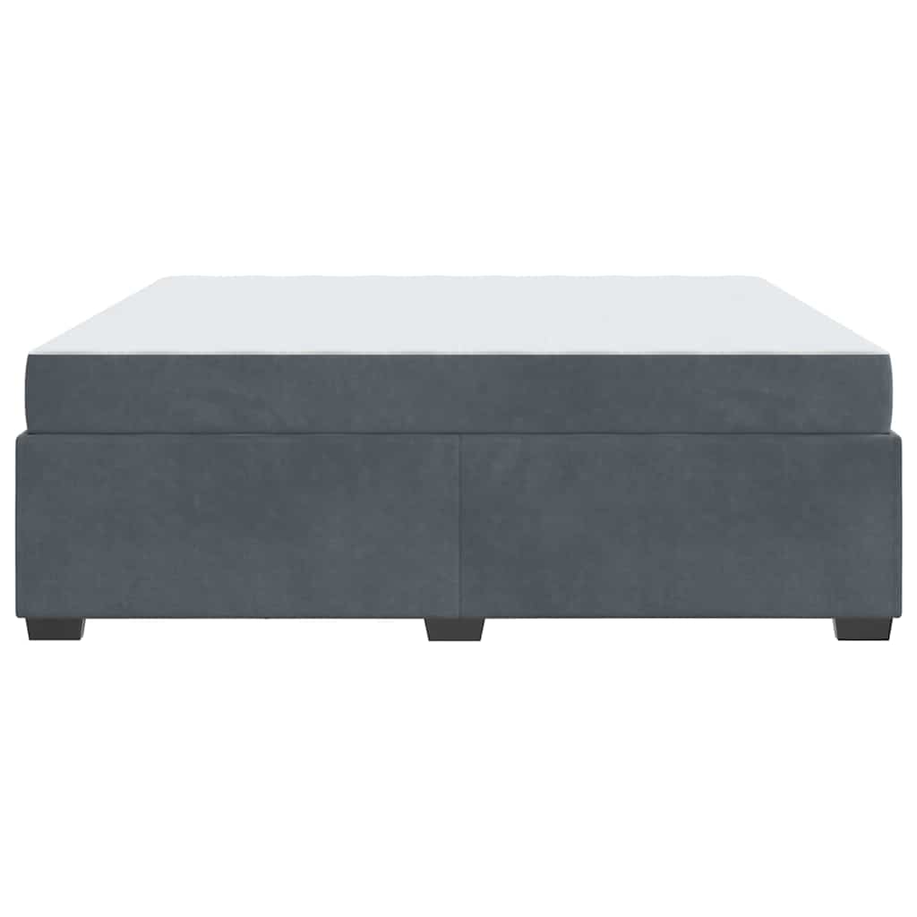 Bedframe met matras Anders Donkergrijs 180 x 200 cm Fluweel