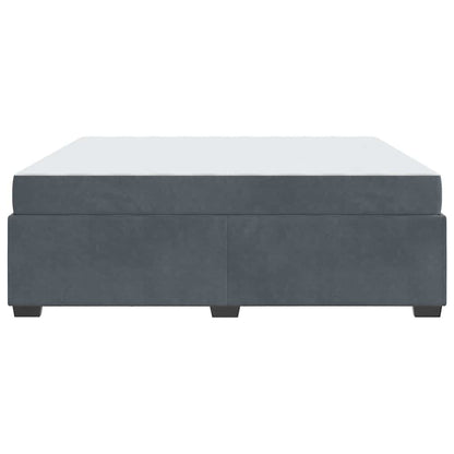 Bedframe met matras Anders Donkergrijs 180 x 200 cm Fluweel