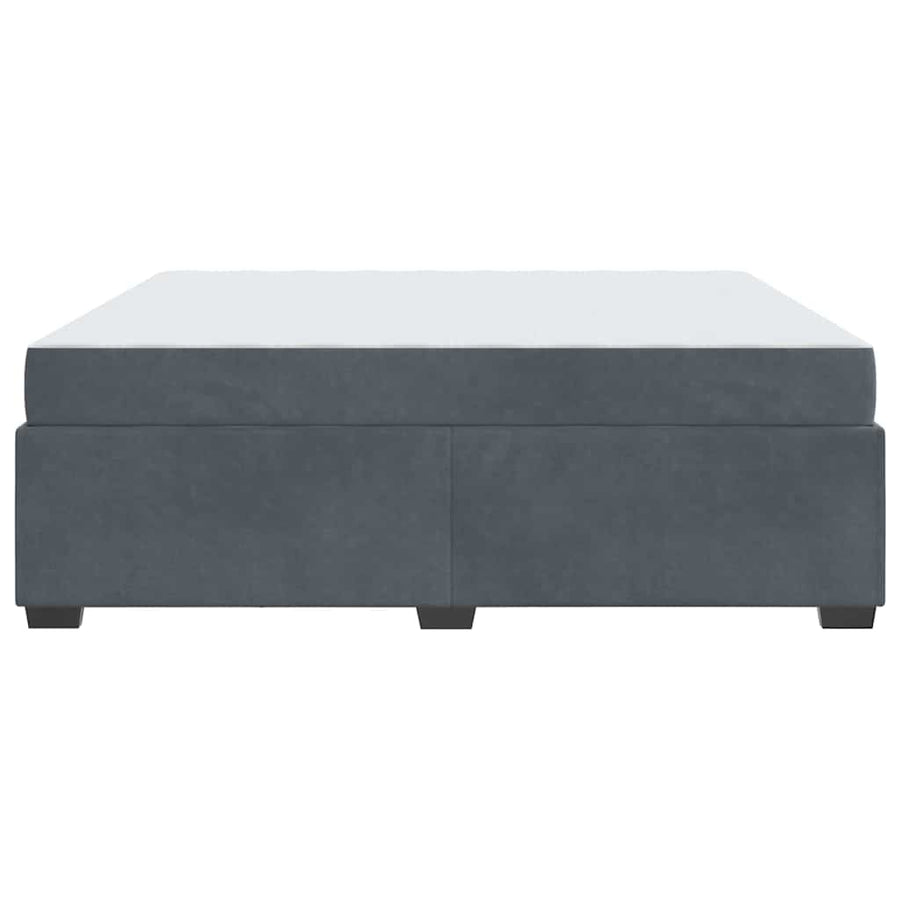 Bedframe met matras Anders Donkergrijs 180 x 200 cm Fluweel