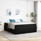 Bedframe met matras 180x200 cm zwart stof