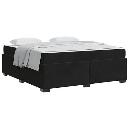 Bedframe Anders Zwart 180 x 200 cm Fluweel