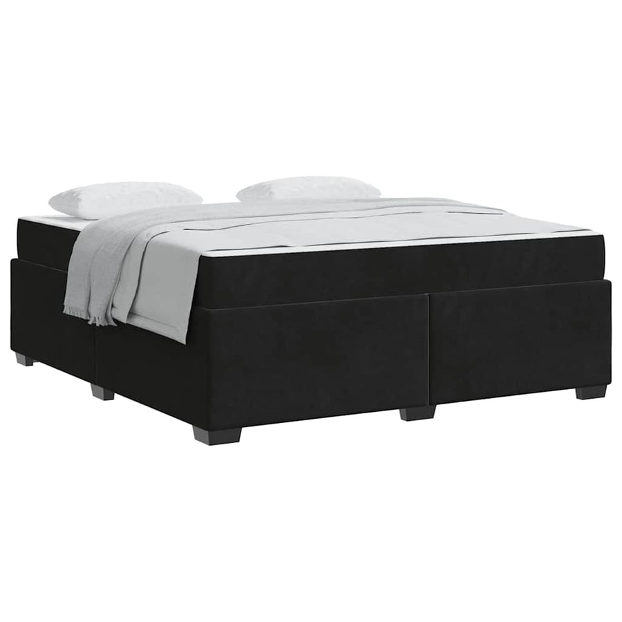 Bedframe Anders Zwart 180 x 200 cm Fluweel