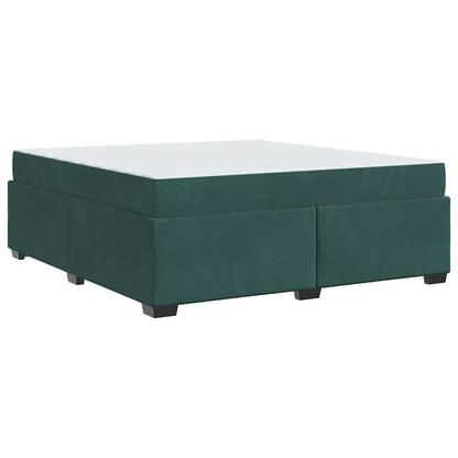 Bedframe met matras Anders Donkergroen 180 x 200 cm Fluweel