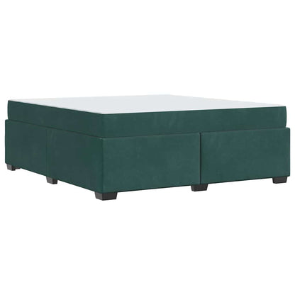 Bedframe met matras Anders Donkergroen 180 x 200 cm Fluweel