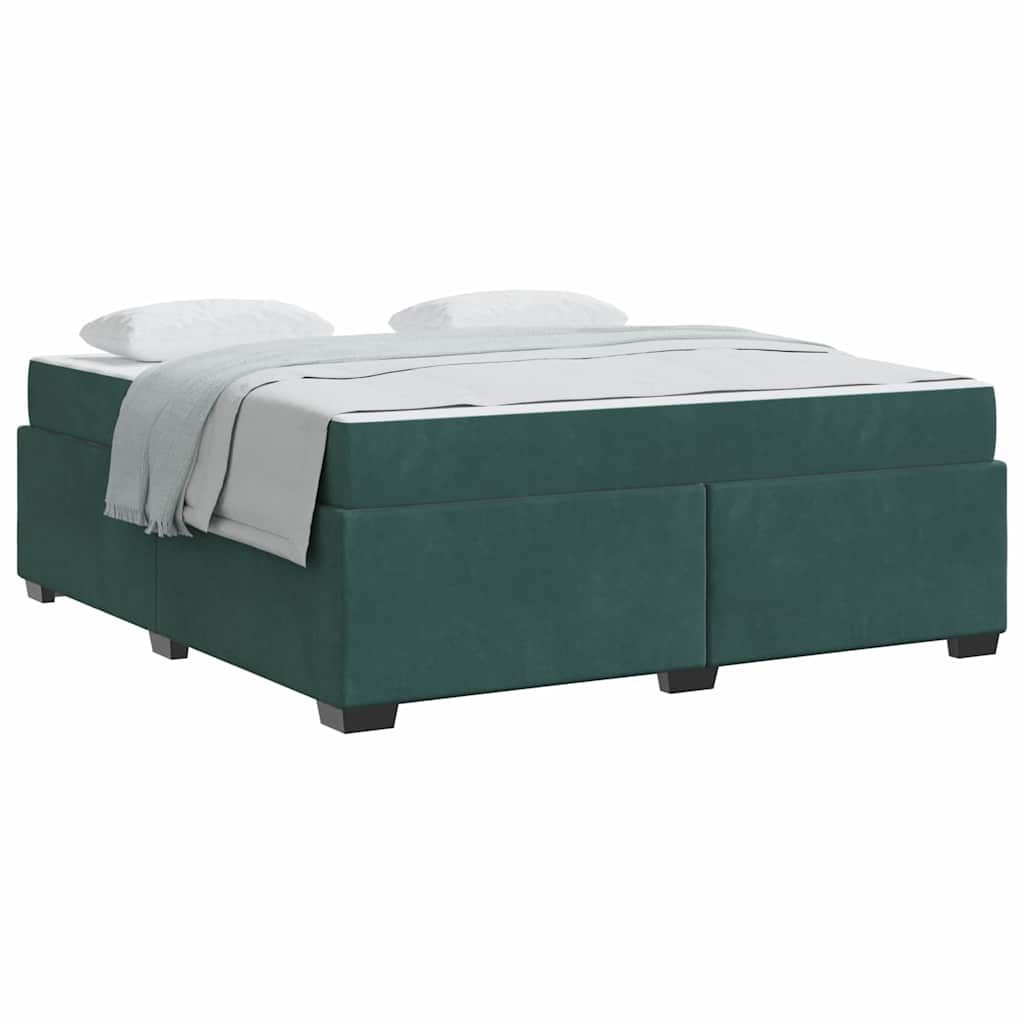 Bedframe met matras Anders Donkergroen 180 x 200 cm Fluweel