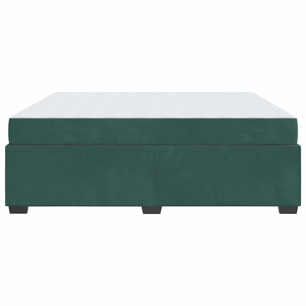 Bedframe met matras Anders Donkergroen 180 x 200 cm Fluweel