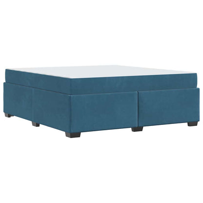 Bedframe met matras Anders Donkerblauw 180 x 200 cm Fluweel