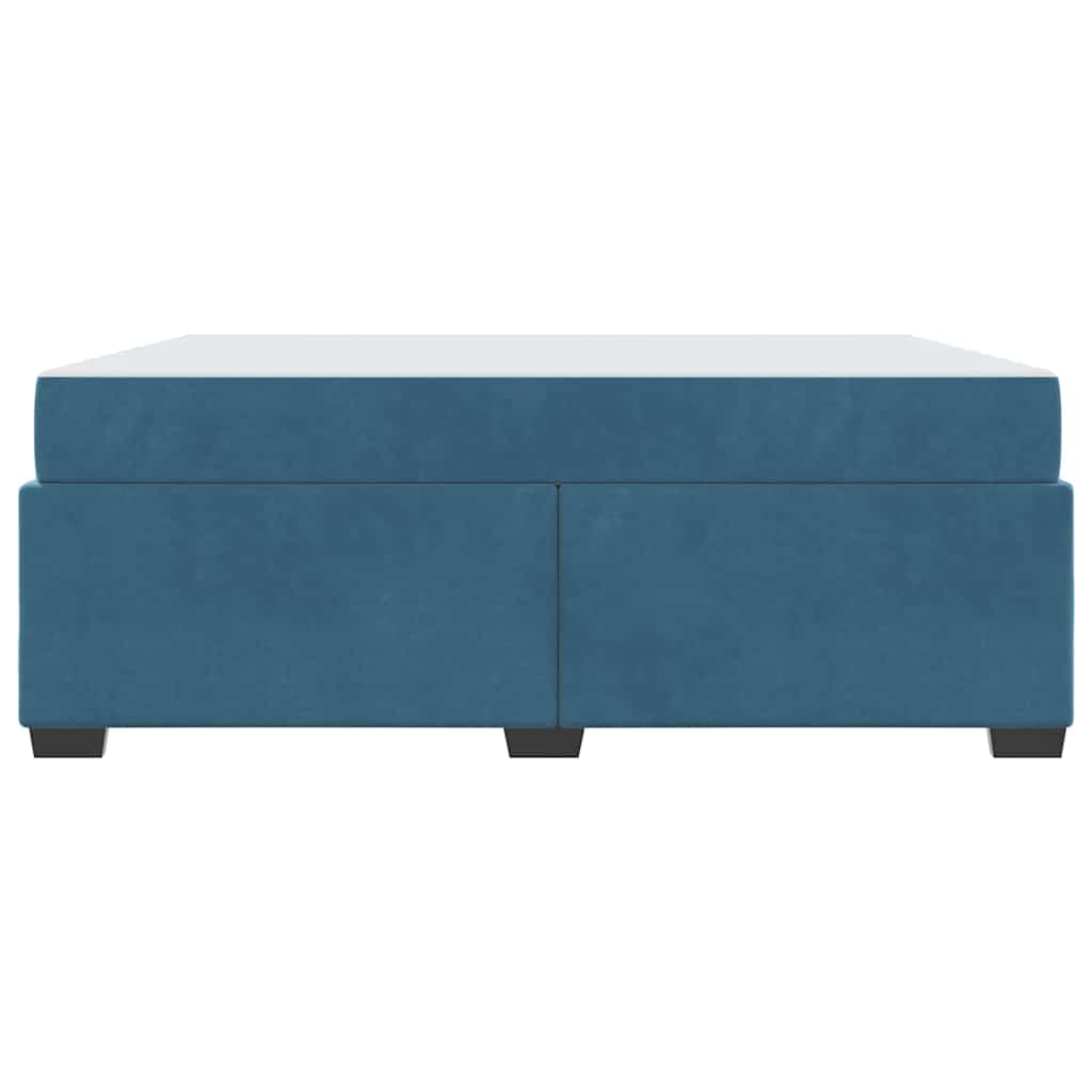 Bedframe met matras Anders Donkerblauw 180 x 200 cm Fluweel