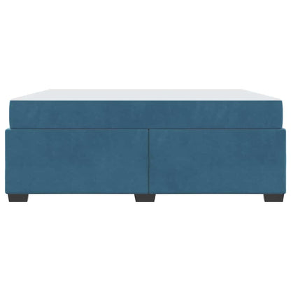 Bedframe met matras Anders Donkerblauw 180 x 200 cm Fluweel