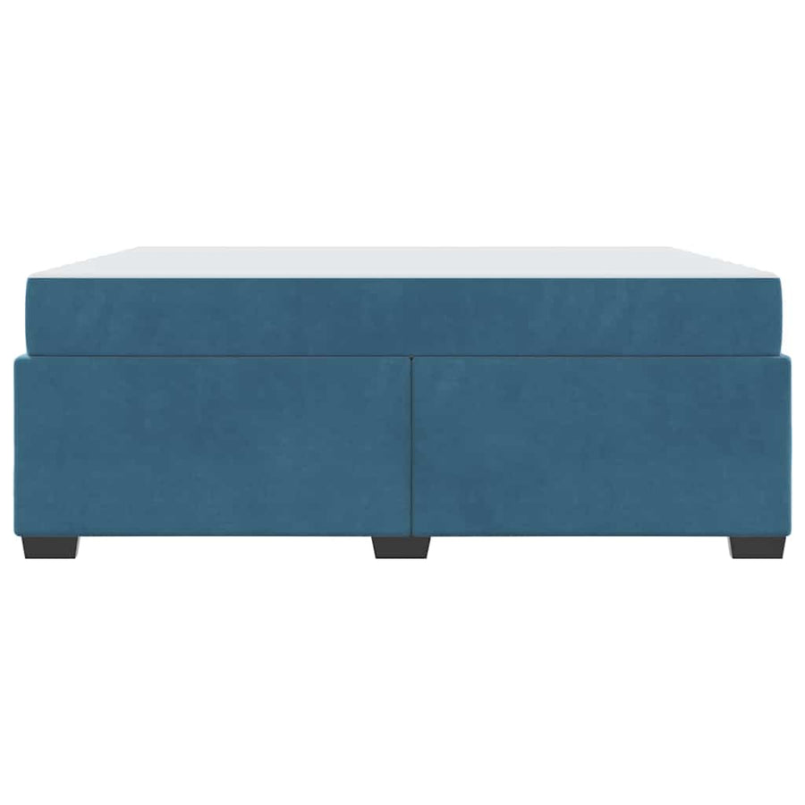 Bedframe met matras Anders Donkerblauw 180 x 200 cm Fluweel