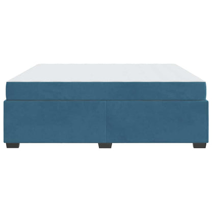 Bedframe met matras Anders Donkerblauw 180 x 200 cm Fluweel