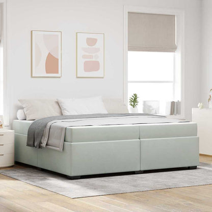 Bedframe Anders Lichtgrijs 200 x 200 cm Fluweel