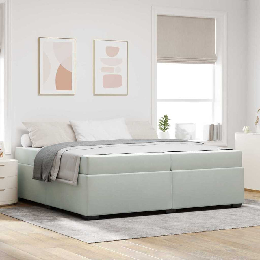 Bedframe Anders Lichtgrijs 200 x 200 cm Fluweel