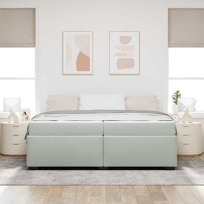Bedframe Anders Lichtgrijs 200 x 200 cm Fluweel