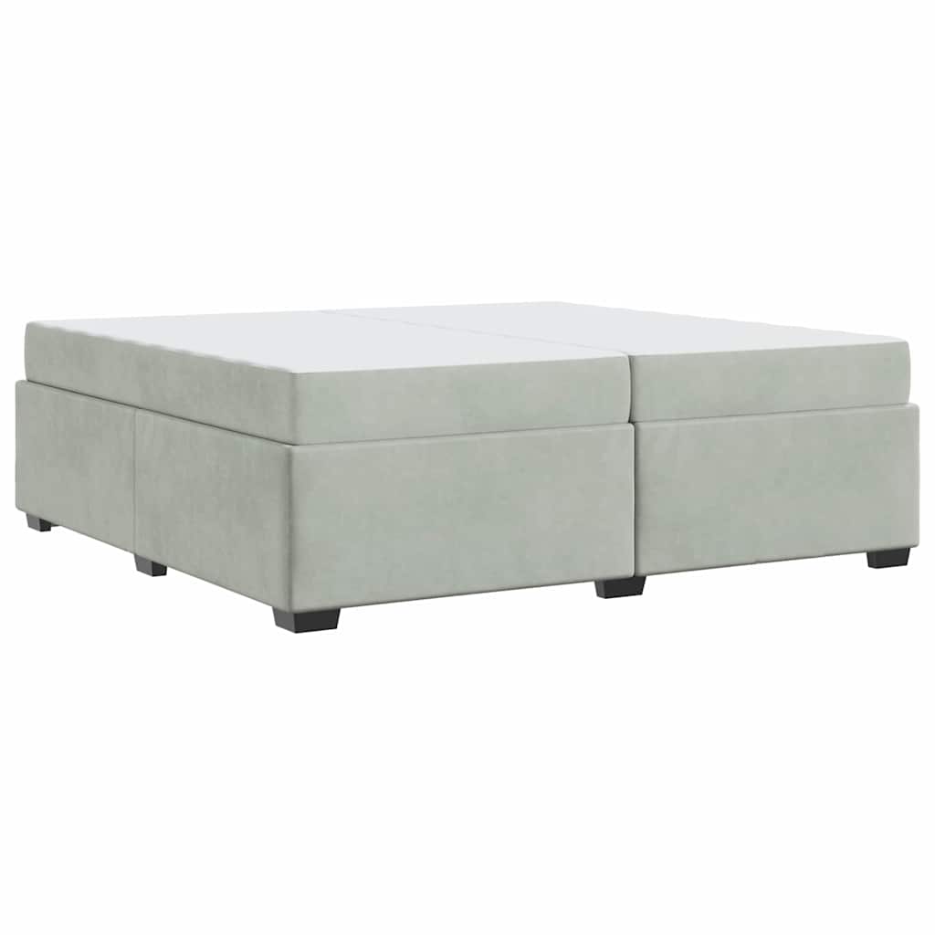 Bedframe Anders Lichtgrijs 200 x 200 cm Fluweel