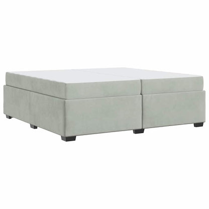Bedframe Anders Lichtgrijs 200 x 200 cm Fluweel