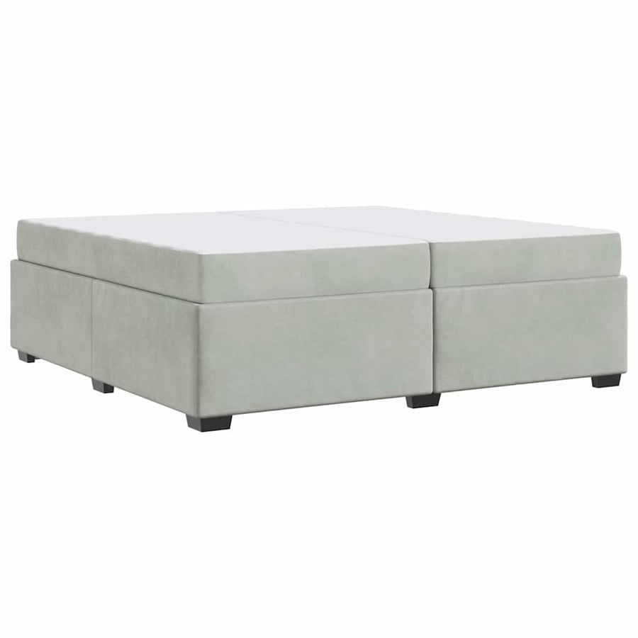 Bedframe Anders Lichtgrijs 200 x 200 cm Fluweel