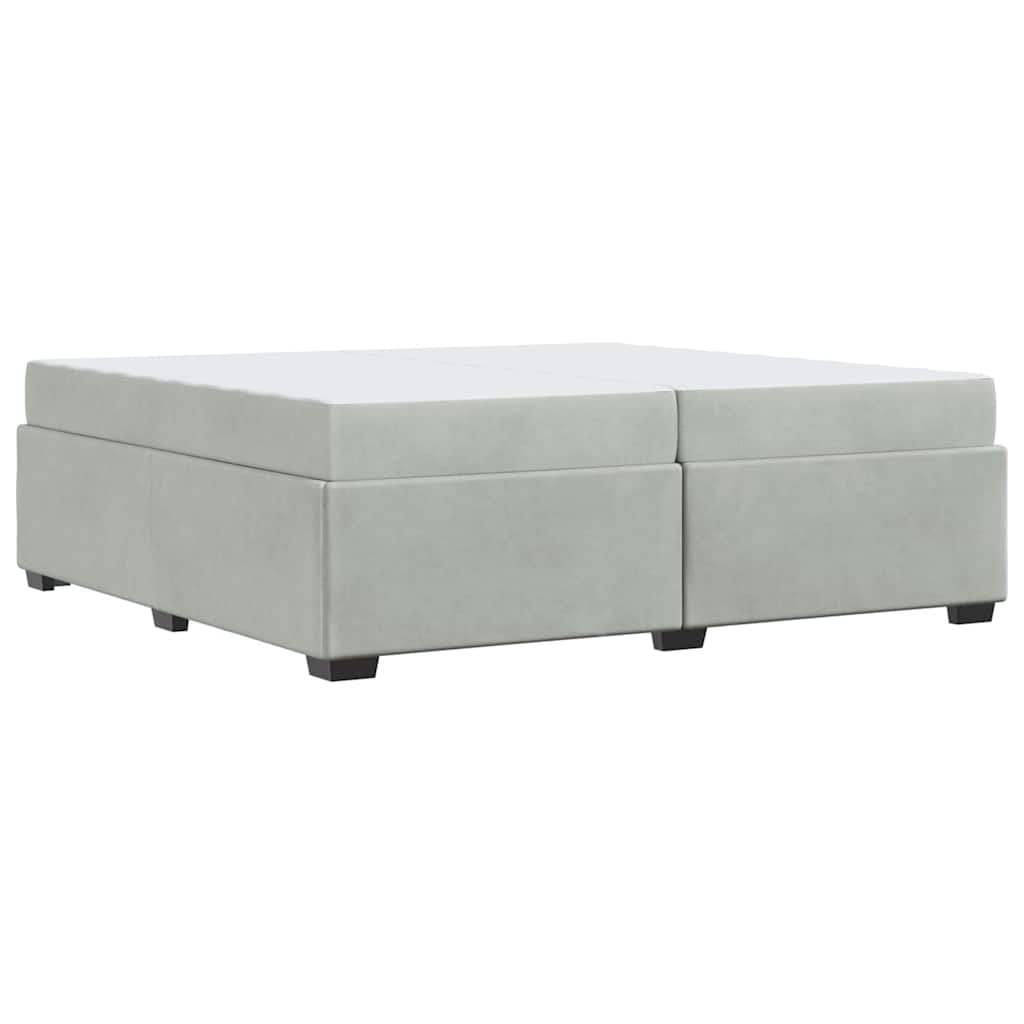 Bedframe Anders Lichtgrijs 200 x 200 cm Fluweel