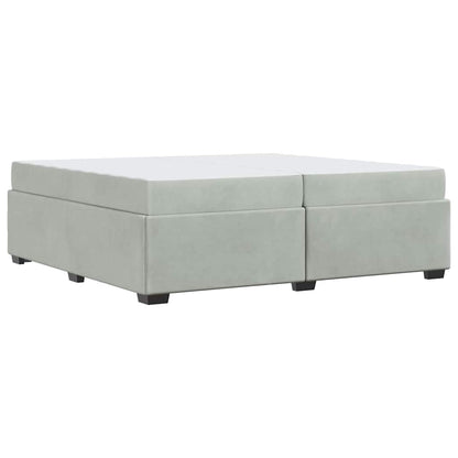 Bedframe Anders Lichtgrijs 200 x 200 cm Fluweel