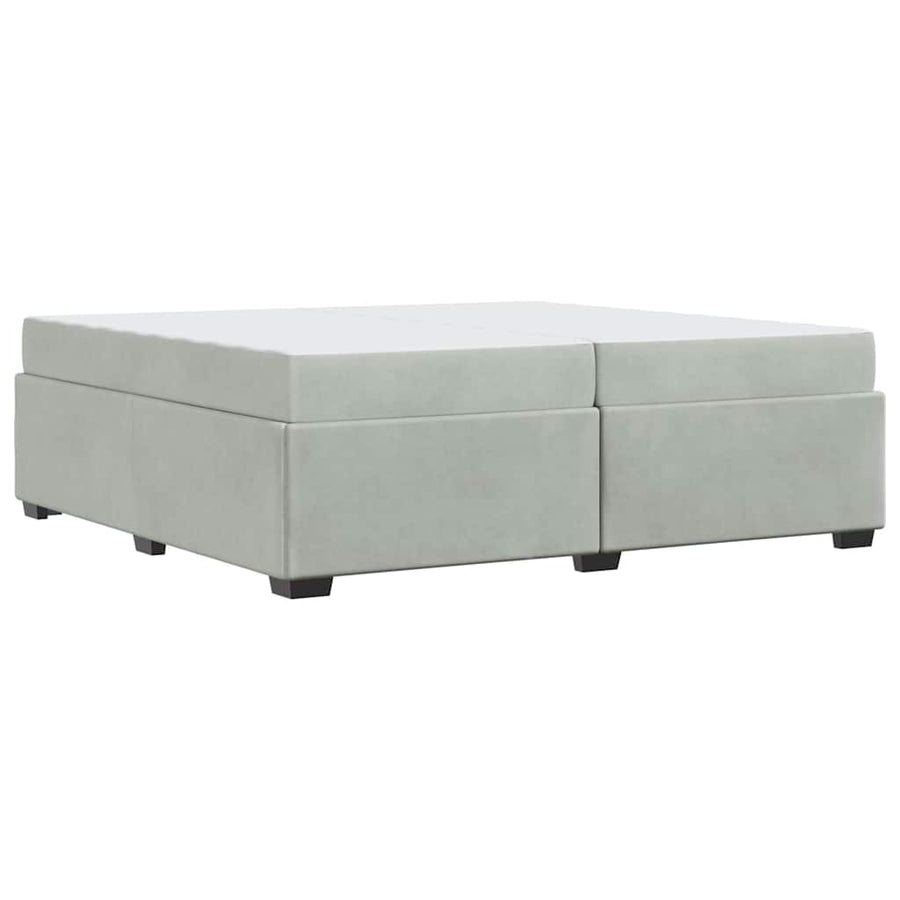 Bedframe Anders Lichtgrijs 200 x 200 cm Fluweel