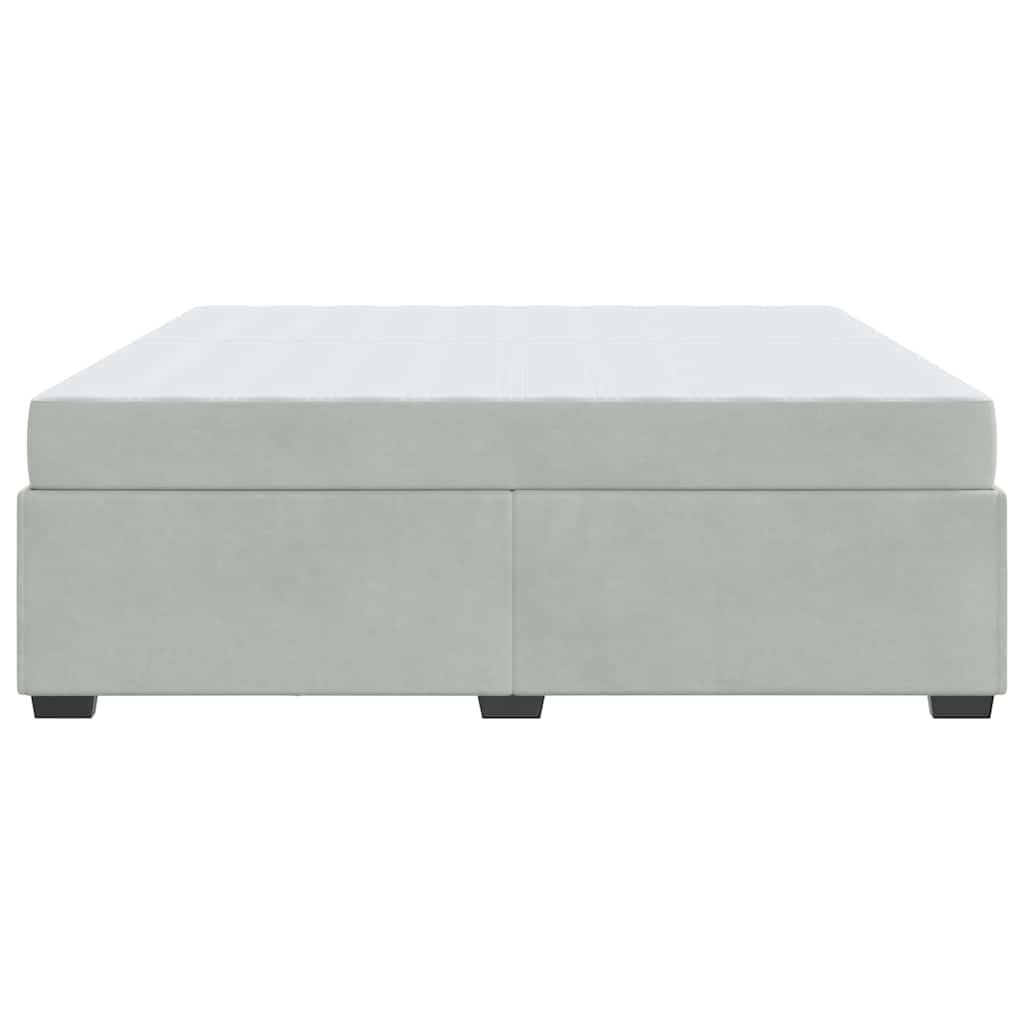 Bedframe Anders Lichtgrijs 200 x 200 cm Fluweel
