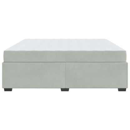 Bedframe Anders Lichtgrijs 200 x 200 cm Fluweel