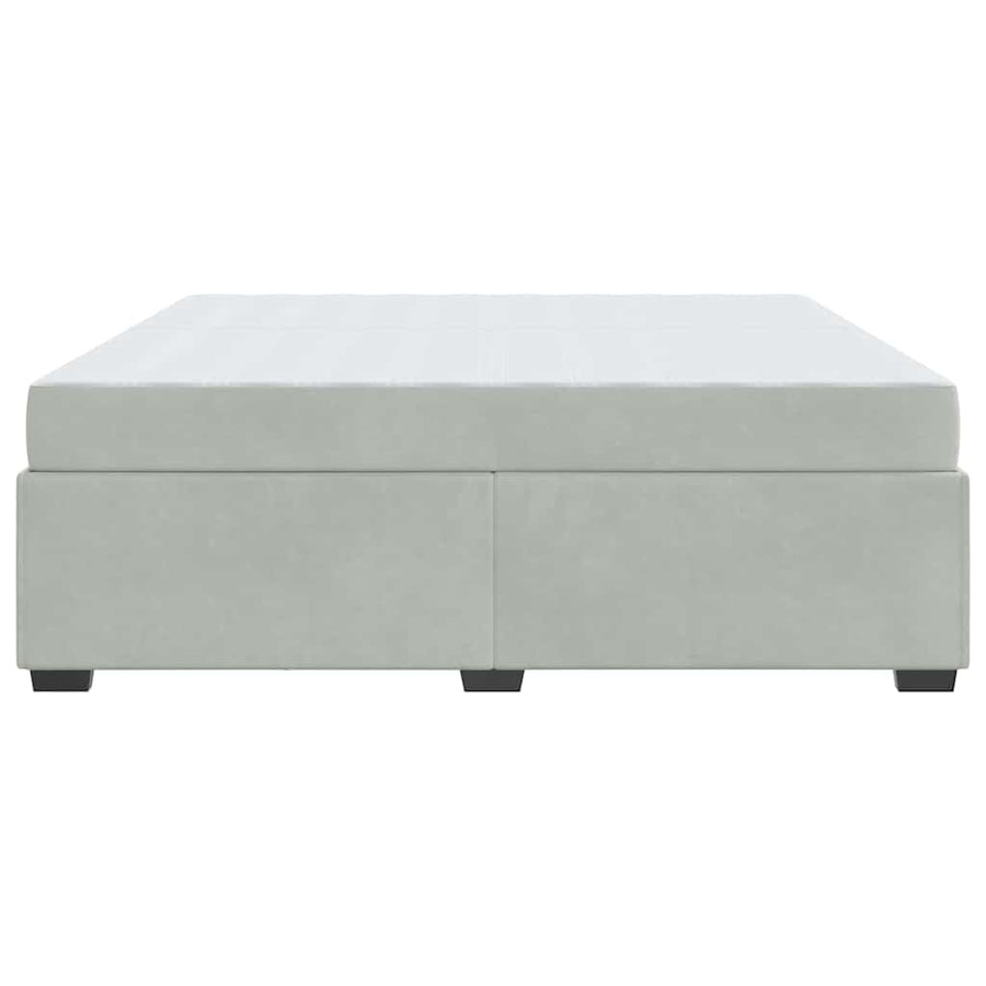 Bedframe Anders Lichtgrijs 200 x 200 cm Fluweel