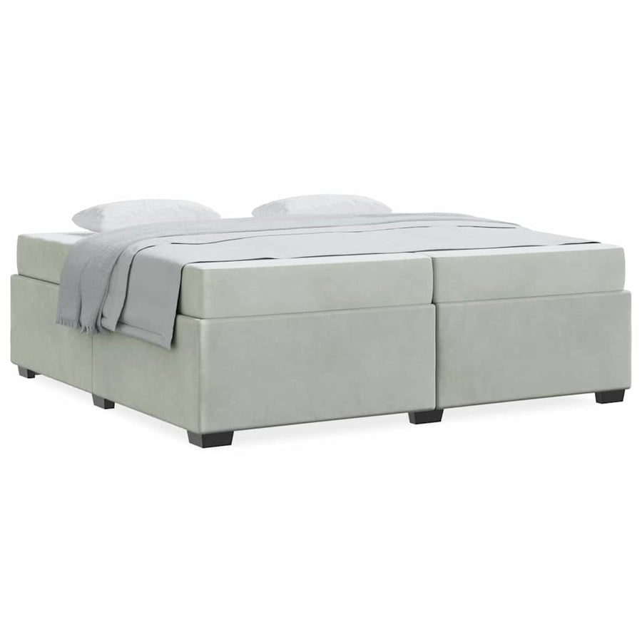 Bedframe Anders Lichtgrijs 200 x 200 cm Fluweel