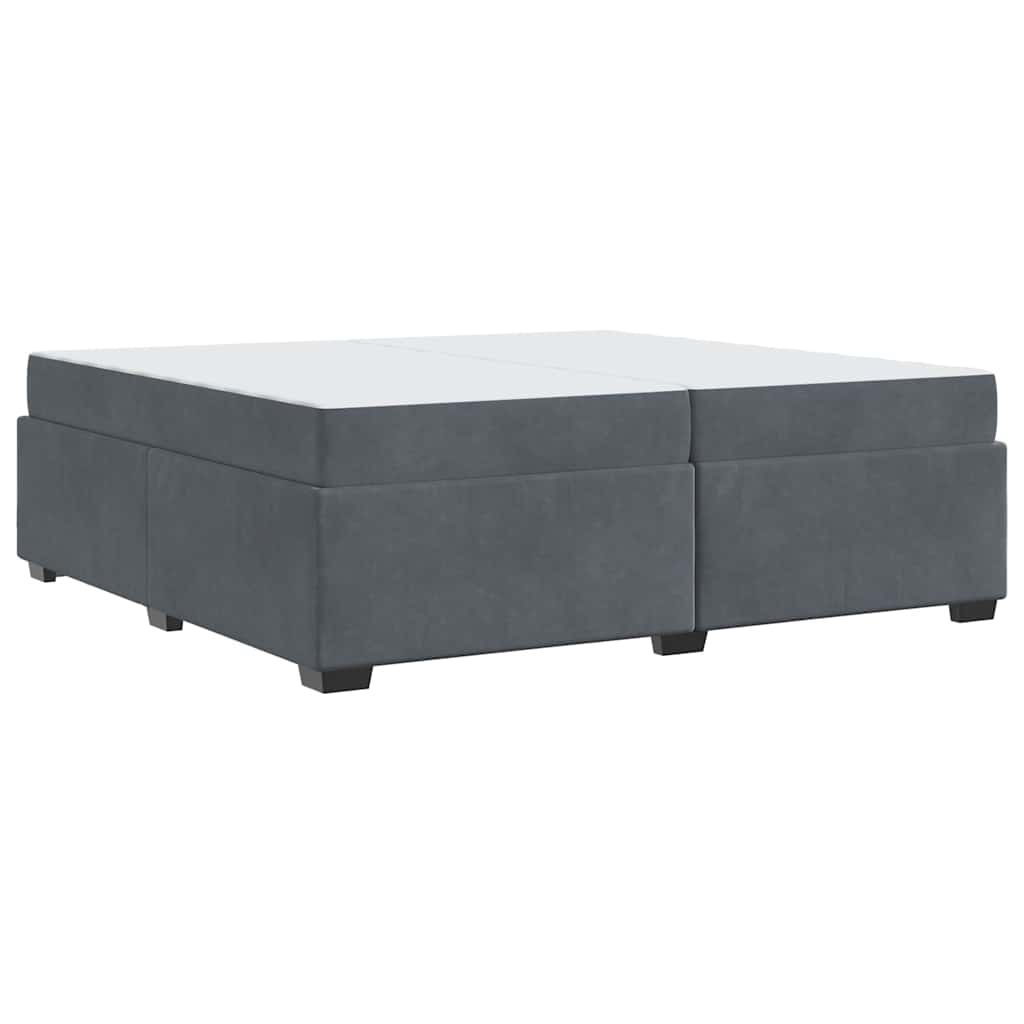 Bedframe Anders Donkergrijs 200 x 200 cm Fluweel