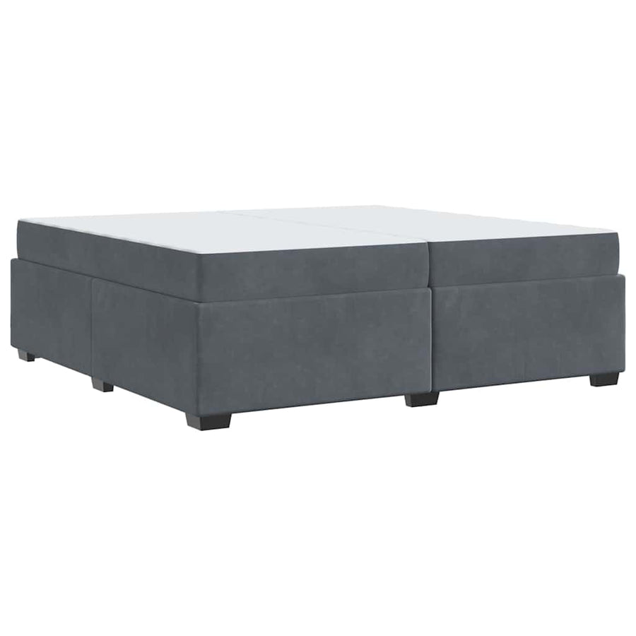 Bedframe Anders Donkergrijs 200 x 200 cm Fluweel