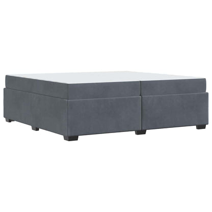 Bedframe Anders Donkergrijs 200 x 200 cm Fluweel