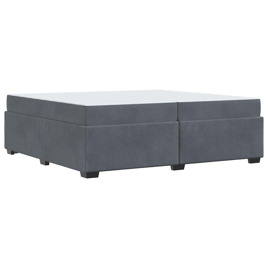 Bedframe Anders Donkergrijs 200 x 200 cm Fluweel