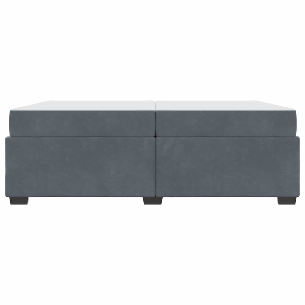 Bedframe Anders Donkergrijs 200 x 200 cm Fluweel