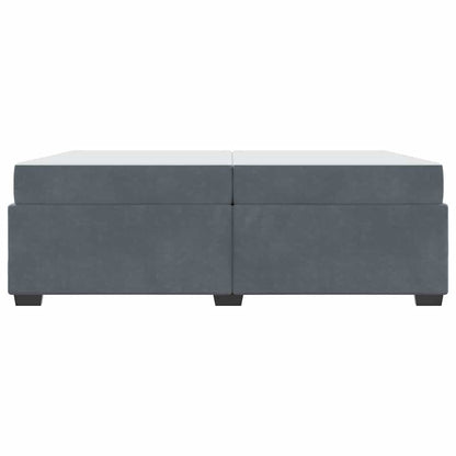 Bedframe Anders Donkergrijs 200 x 200 cm Fluweel