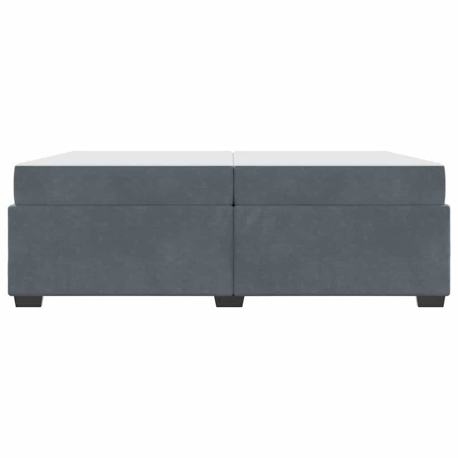 Bedframe Anders Donkergrijs 200 x 200 cm Fluweel