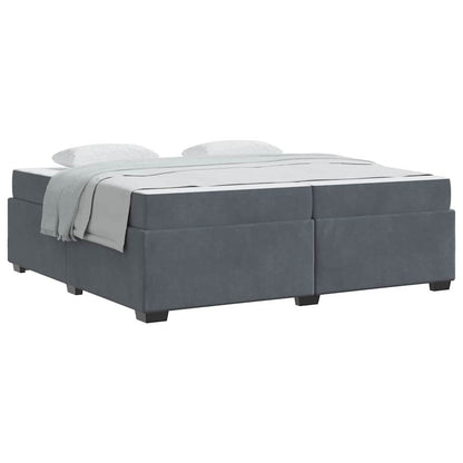 Bedframe Anders Donkergrijs 200 x 200 cm Fluweel