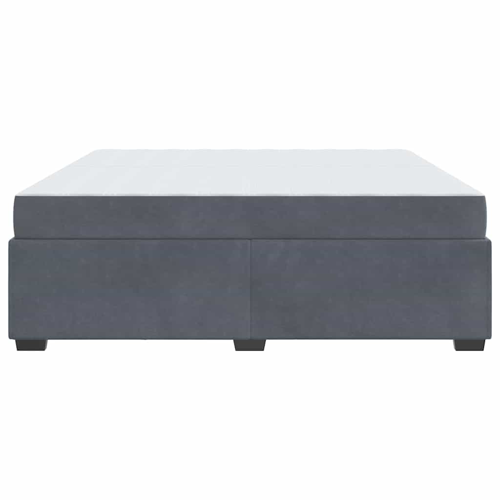 Bedframe Anders Donkergrijs 200 x 200 cm Fluweel