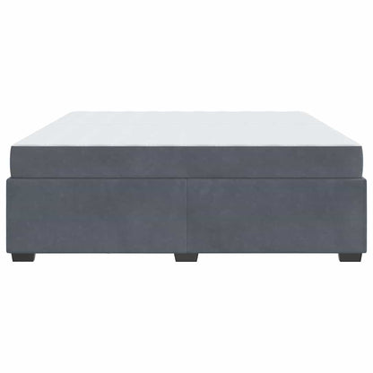 Bedframe Anders Donkergrijs 200 x 200 cm Fluweel