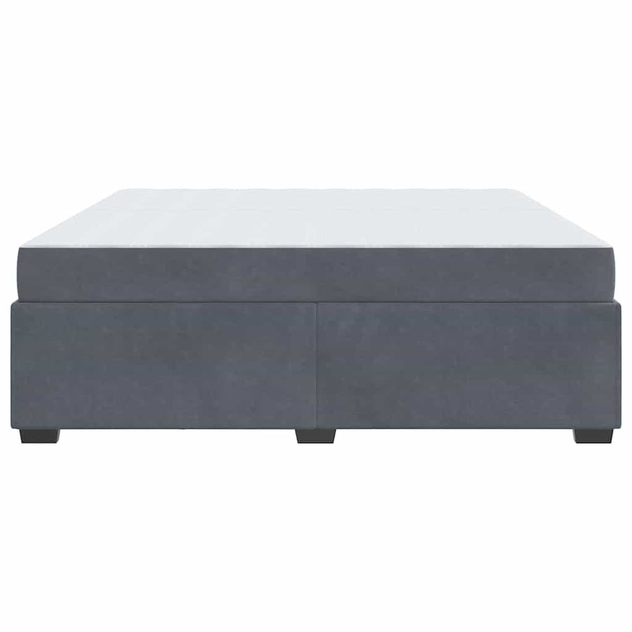 Bedframe Anders Donkergrijs 200 x 200 cm Fluweel