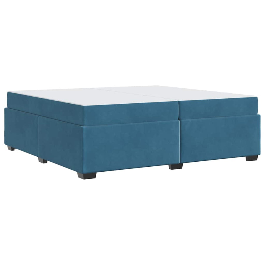 Bedframe Anders Donkerblauw 200 x 200 cm Fluweel