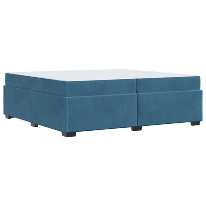 Bedframe Anders Donkerblauw 200 x 200 cm Fluweel
