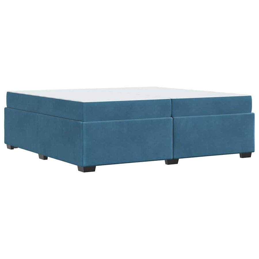 Bedframe Anders Donkerblauw 200 x 200 cm Fluweel