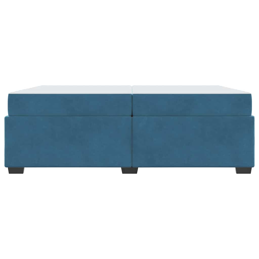 Bedframe Anders Donkerblauw 200 x 200 cm Fluweel