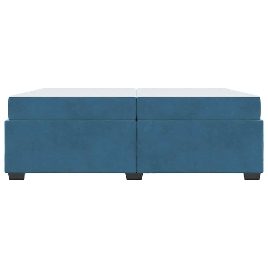 Bedframe Anders Donkerblauw 200 x 200 cm Fluweel