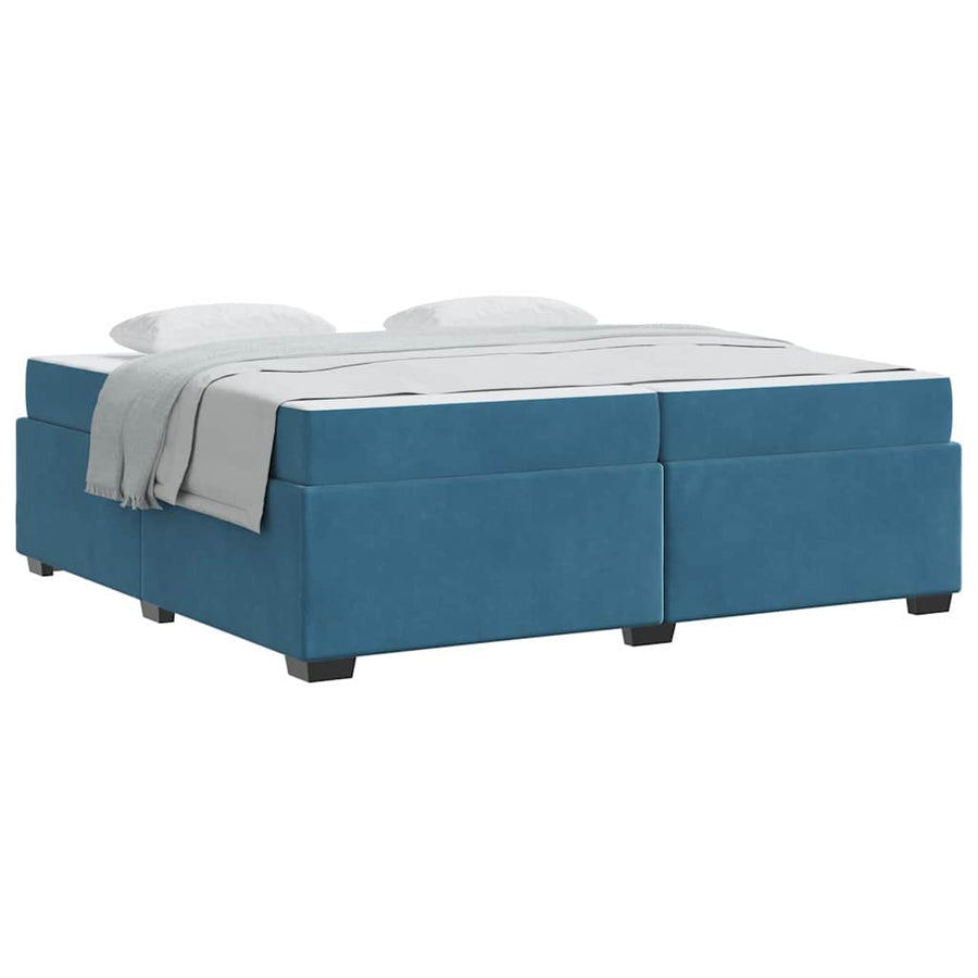 Bedframe Anders Donkerblauw 200 x 200 cm Fluweel