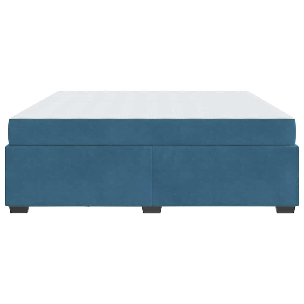 Bedframe Anders Donkerblauw 200 x 200 cm Fluweel
